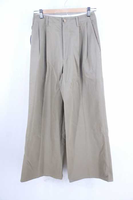 AURALEE （オーラリー） WASHED FINX CHINO WIDE TUCK PANTS メンズ パンツ