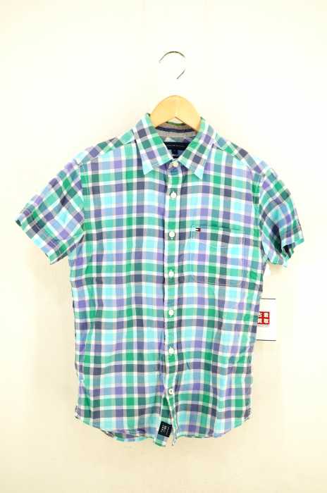 TOMMY HILFIGER (トミーヒルフィガー) チェック柄S/Sボタンシャツ レディース トップス