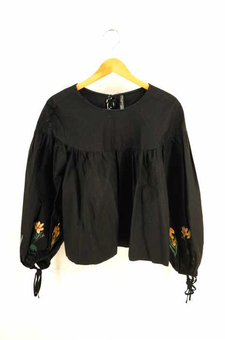 ZARA trafaluc（ザラトラファルック） 花刺繍ブラウス レディース トップス