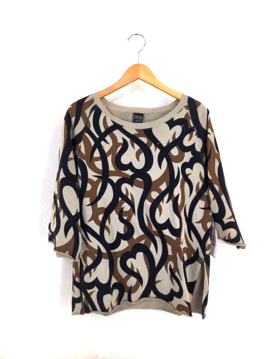 NUMBER (N)INE（ナンバーナイン） 04AW GIVE期 ハートトライバルカモ カットオフ加工 スウェット メンズ トップス