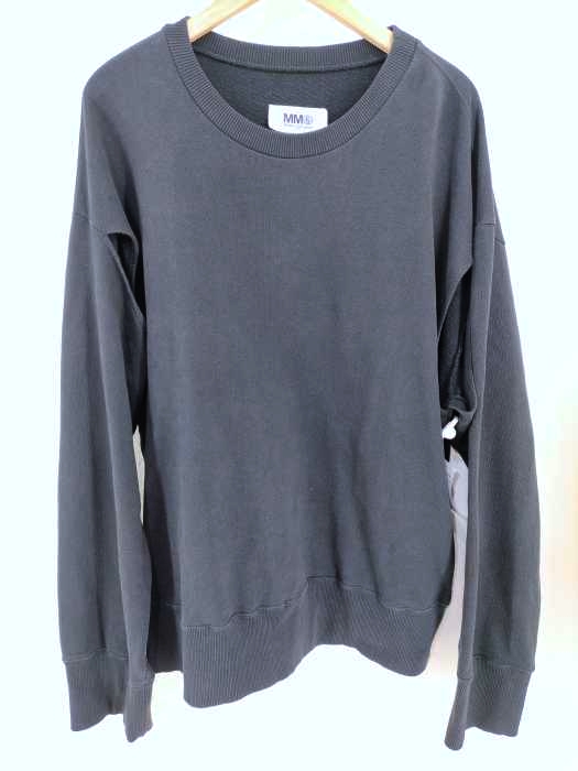 MM6 Maison Margiela（エムエムシックス メゾンマルジェラ） 19ss OVERSIZE BLACK SWEATSHIRT レディース トップス