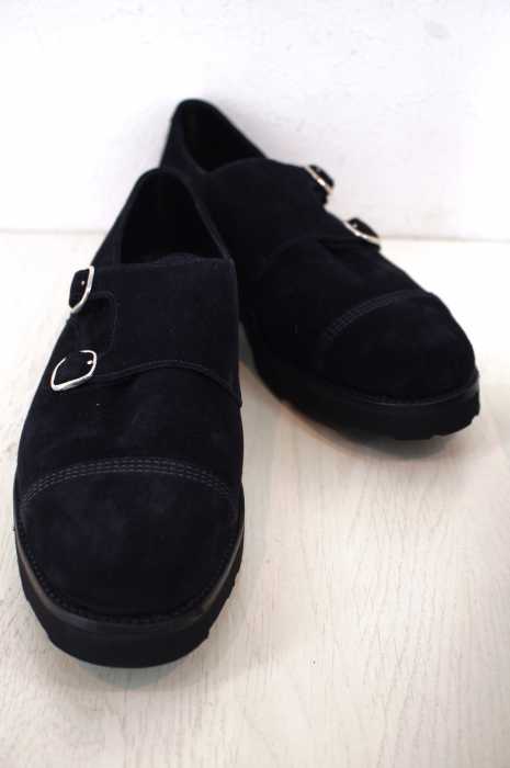 SANDERS×adam et rope ダブルストラップモンクシューズ メンズ シューズ