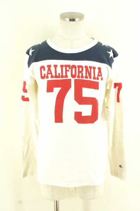 Champion （チャンピオン） 復刻ランナータグプリントロングTシャツ メンズ トップス