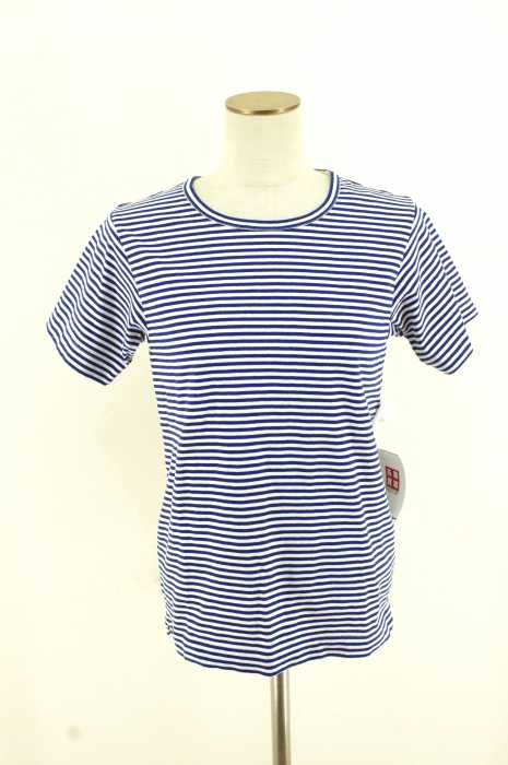 NATURAL LAUNDRY （ナチュラルランドリー） 17SS　トラッド天竺ボーダー半袖Tシャツ レディース トップス