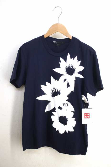 Y-3 (ワイスリー) フラワープリントTシャツ メンズ トップス