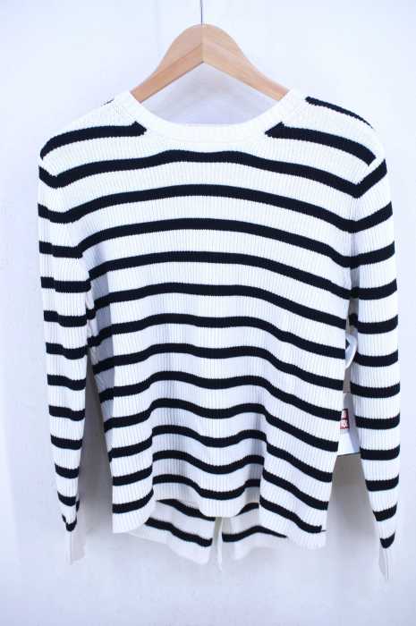 UNITED ARROWS green label relaxing （ユナイテッドアローズグリーンレーベルリラクシング） KF H/Wash Cカタアゼ B/リボンニット レディース トップス