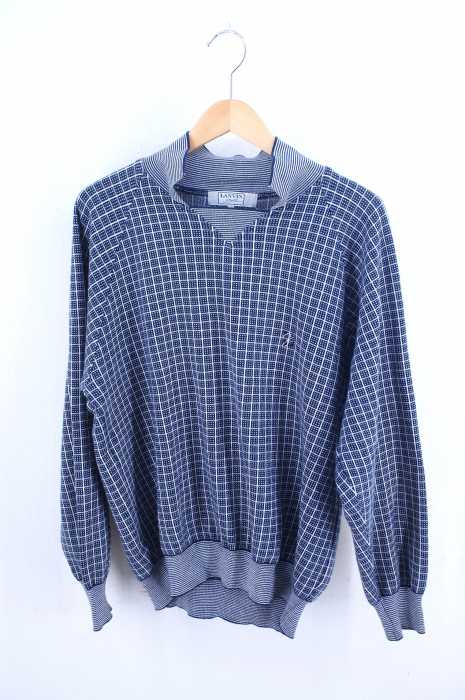 Lanvin ランバン 総柄襟付きニット メンズ トップス ブランド古着買取販売バズストア