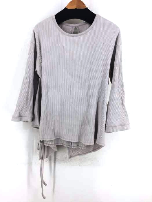 SIMPLICITE（シンプリシテェ） 20SS リブラップレイヤープルオーバー レディース トップス