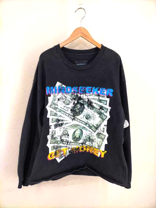Mindseeker（マインドシーカー） 19SS Get Money L/S T-Shirt ダメージ加工 メンズ トップス