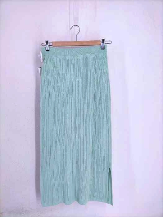 LANVIN en Bleu(ランバンオンブルー) ランダムリブタイトニットスカート レディース スカート
