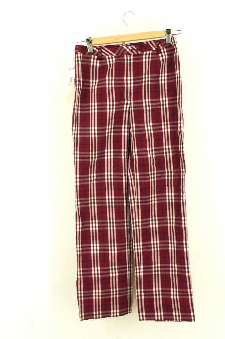 BURBERRY BLUE LABEL （バーバリーブルーレーベル） チェック柄ノータック レディース パンツ