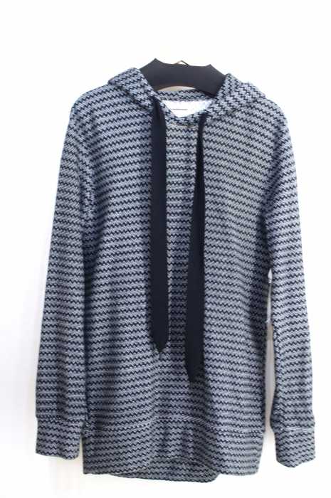 SHAREEF（シャリーフ） JQ BORDER SWEAT PARKA　総柄プルオーバーパーカー メンズ トップス