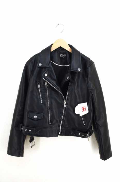 ZARA TRF （ザラティーアールエフ） フェイクレザーダブルライダース レディース アウター
