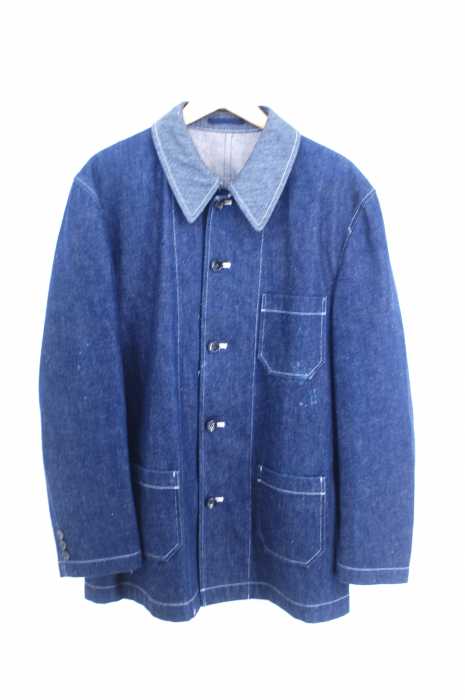 COMME des GARCONS HOMME （コムデギャルソンオム） 90s AD1997 98SS 襟切替 ステッチデザイン オーバーサイズデニムカバーオール メンズ アウター