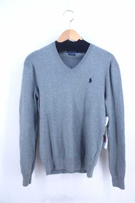 Polo by RALPH LAUREN （ポロバイラルフローレン） ポニー刺繍Vネックコットンニット メンズ トップス