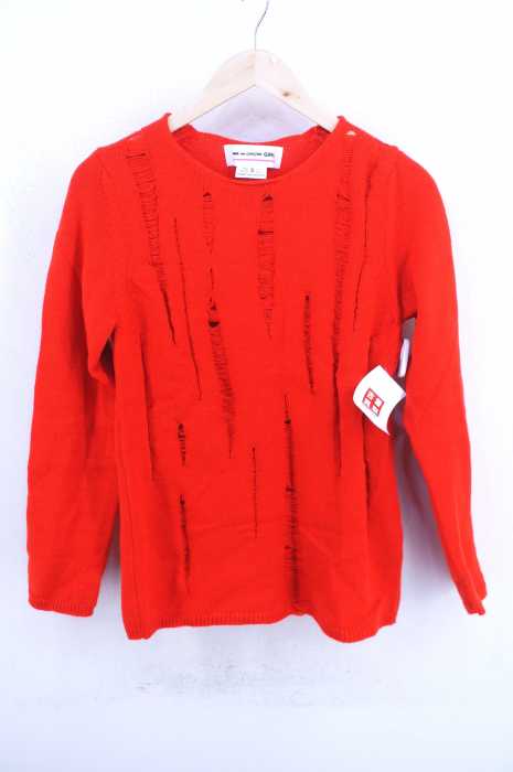 COMME DES GARCONS GIRL（コムデギャルソンガール） AD2017 ダメージ加工ニット レディース トップス
