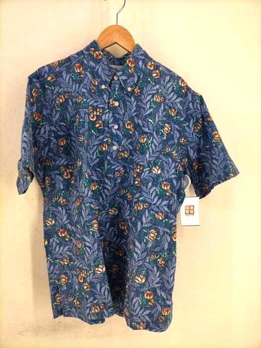 Reyn Spooner（レインスプーナー） 90年代 水着タグ ハーフボタンプルオーバー花柄ボタンダウンシャツ メンズ トップス