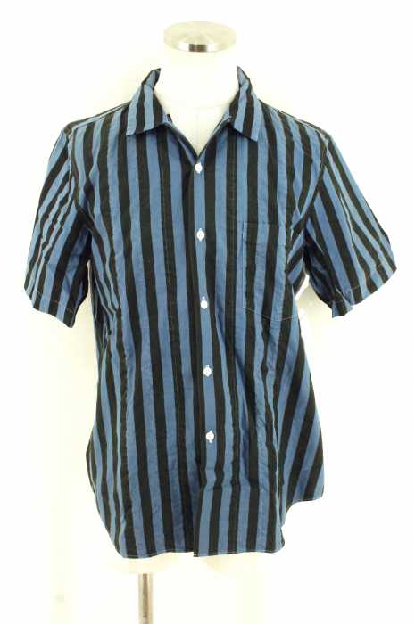 COMME des GARCONS HOMME PLUS (コムデギャルソンオムプリュス) AD2000 ストライプ柄オープンカラーシャツ メンズ トップス