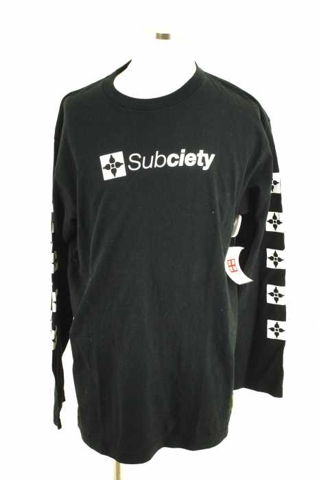 Subciety (サブサエティ) 袖ロゴ メンズ トップス