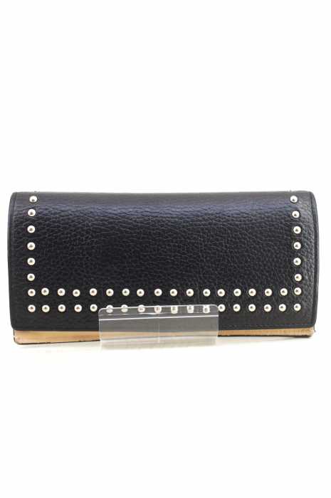 J&M Davidson（ジェイアンドエムデヴィッドソン） STUDS WALLET スタッズ装飾レザー長財布 レディース 財布・ケース