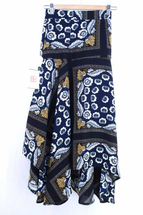 GHOSPELL (ゴスペル) Scarf Print Hanky Hem スカート レディース スカート