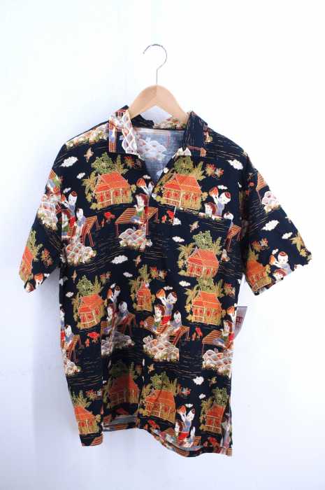 USED古着 (ユーズドフルギ) 総柄ボタンアロハシャツ メンズ トップス