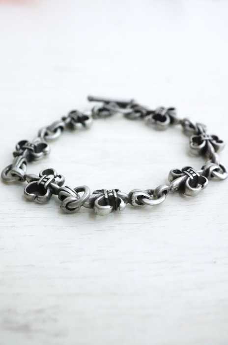 USED古着 (ユーズドフルギ) 錨モチーフシルバーブレスレット メンズ アクセサリー