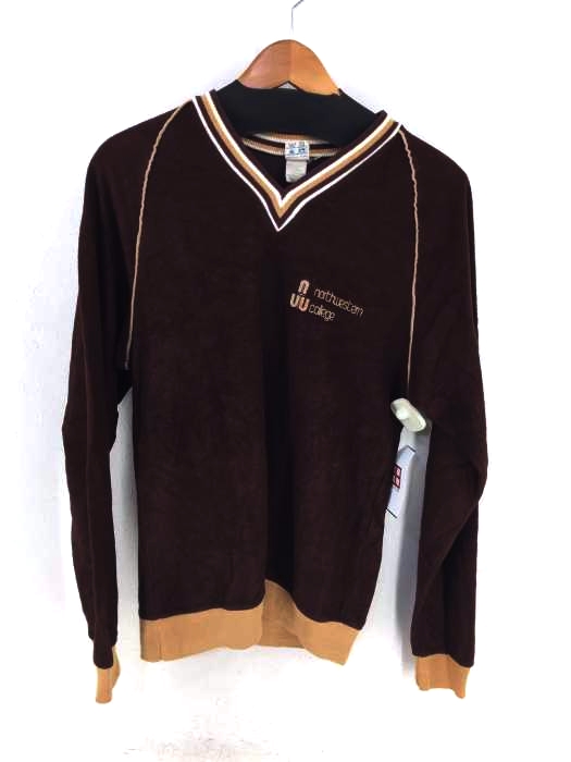 Champion(チャンピオン) 80s トリコタグ USA製 起毛生地Vネックトップス メンズ トップス