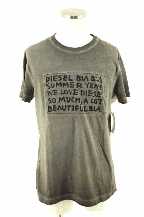 DIESEL (ディーゼル) 製品染めプリントTシャツ メンズ トップス
