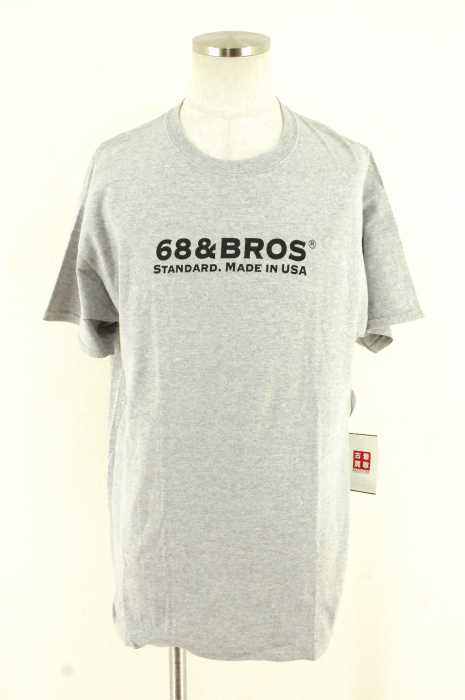 68&brothers （シックスティエイトアンドブラザーズ） ロゴプリントクルーネックTシャツ メンズ トップス