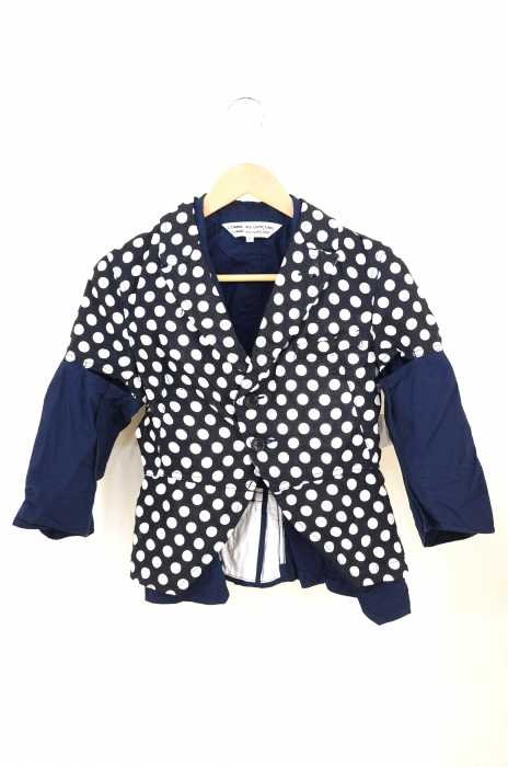 COMME des GARCONS COMME des GARCONS(コムデギャルソンコムデギャルソン) AD2009 ドット柄ドッキングレイヤードジャケット レディース アウター
