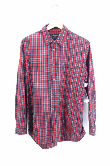 COMME des GARCONS HOMME PLUS (コムデギャルソンオムプリュス) AD2004 04AW Lost Englishman期 マドラスチェック柄コットンボタンシャツ メンズ トップス