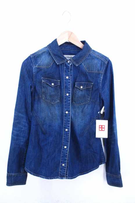 ALLSAINTS （オールセインツ） USED加工 ウエスタンシャツ レディース トップス