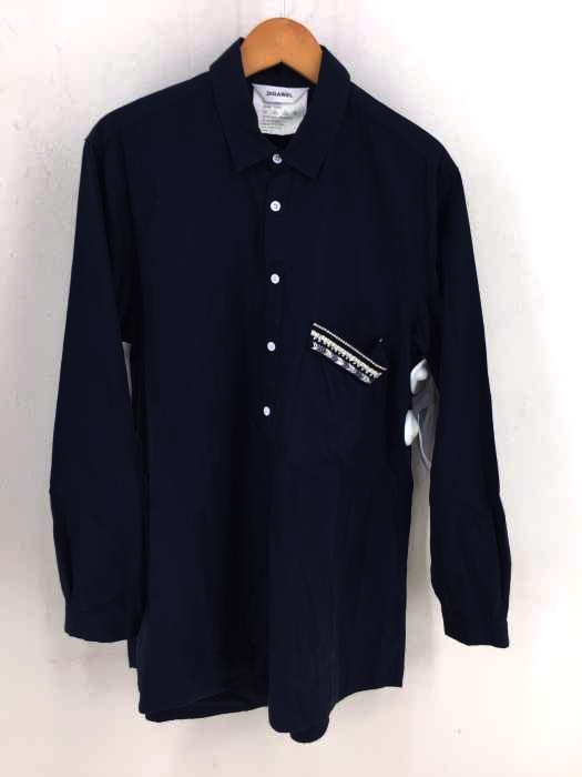 DIGAWEL（ディガウェル） 17ss Decoration Pocket Shirts ポケット装飾プルオーバーシャツ メンズ トップス