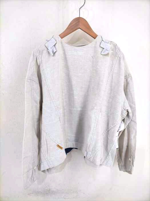 mercibeaucoup（メルシーボークー） ふし糸アヤオリフ レディース トップス