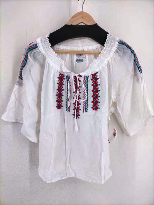 BEAMS BOY（ビームスボーイ） Embroidered Smog Blouse 刺繍 スモッグ ブラウス レディース トップス