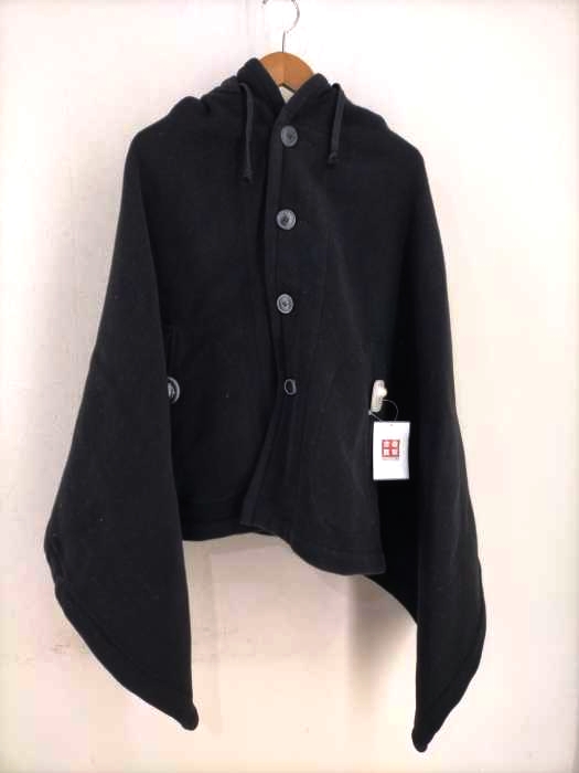 COMME des GARCONS COMME des GARCONS（コムデギャルソンコムデギャルソン） W13 11AW フード付きウール ポンチョ レディース アウター