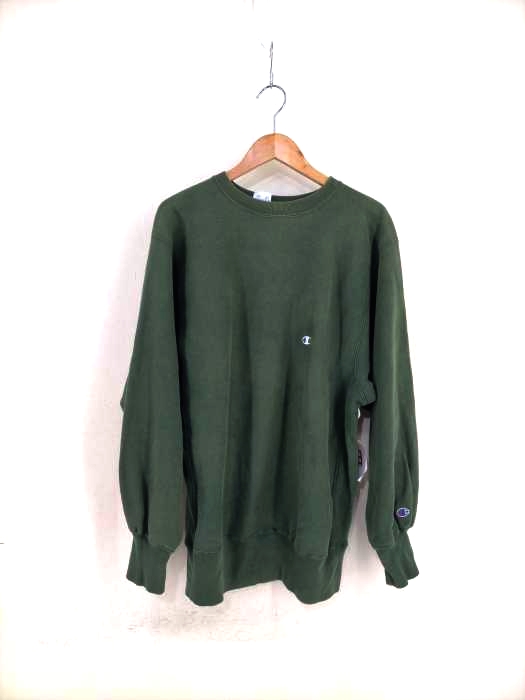 Champion（チャンピオン） 90S 刺繍タグ REVERSE WEAVE 青目刺繍 クルーネックスウェット メンズ トップス