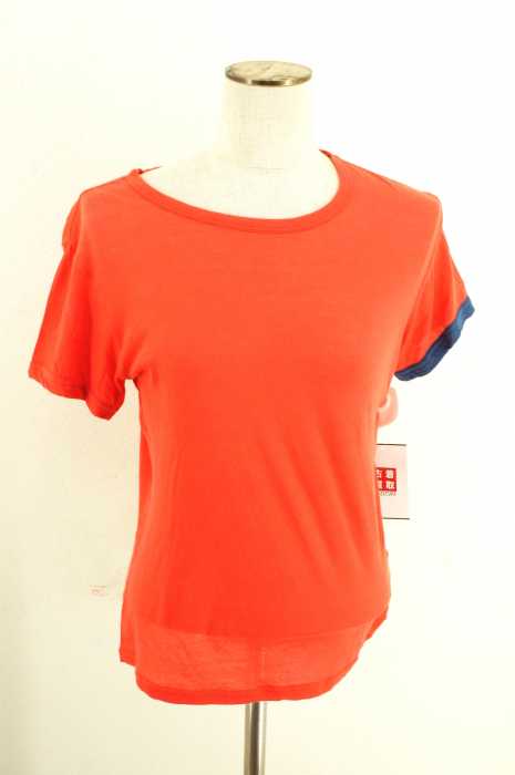 Y's （ワイズ） 袖口切替クルーネックTシャツ レディース トップス