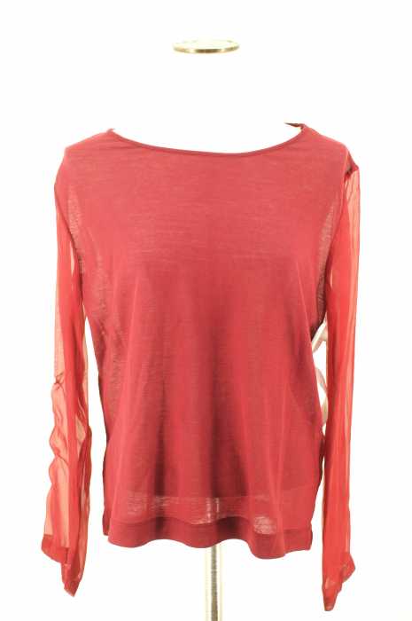 DRIES VAN NOTEN （ドリスヴァンノッテン） シースルー切替シルク レディース トップス