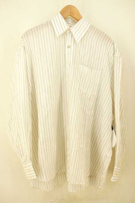 OUR LEGACY　 （アワーレガシィー） YELLOW STRIPE SHIRT ストライプ柄ボックスシルエットシャツ メンズ トップス