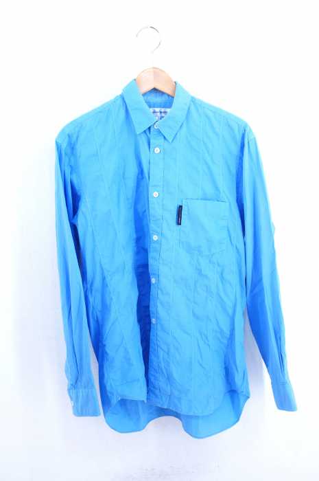 COMME des GARCONS SHIRT(コムデギャルソンシャツ) S15 07SS ロゴ刺繍タブ装飾 切替刺繍コットンボタンシャツ メンズ トップス