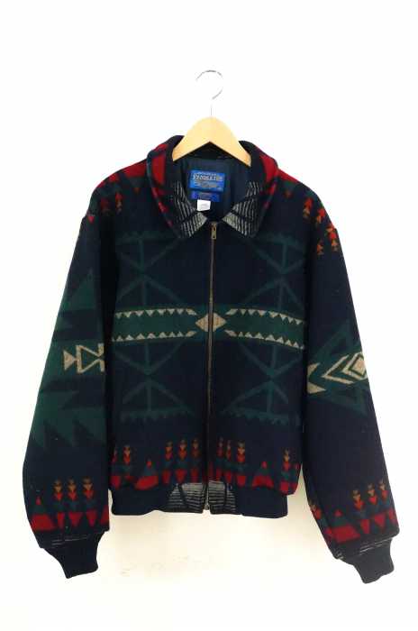 PENDLETON(ペンドルトン) USA製 ネイティブ柄メルトンジップアップブルゾン メンズ アウター