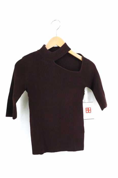 MURUA （ムルーア） 19SS ショルダーカットハーフニット レディース トップス