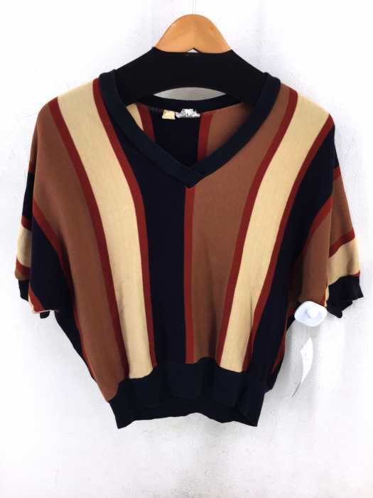 fritzi（フルギ） ストライプ柄VネックTシャツ レディース トップス