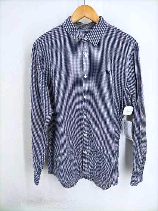 BURBERRY BLACK LABEL(バーバリーブラックレーベル) 刺繍ギンガムチェックシャツ メンズ トップス