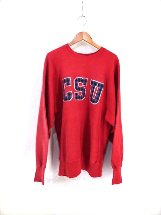 Champion（チャンピオン） 90S 刺繍タグ REVERSE WEAVE CSU ワッペンカレッジスウェット メンズ トップス