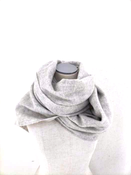 SALON adam et rope（サロンアダムエロペ） カシミヤ混 ウールフリンジストール レディース ファッション雑貨