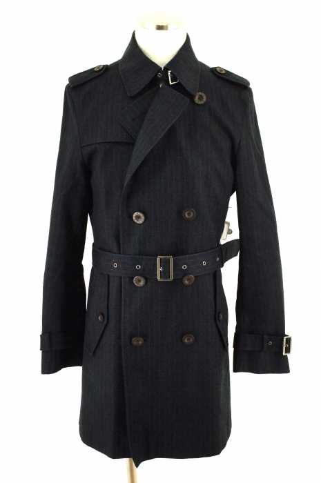 BURBERRY BLACK LABEL （バーバリーブラックレーベル） ストライプ柄トレンチコート メンズ アウター