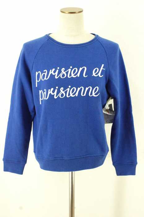 MAISON KITSUNE （メゾンキツネ） フロントロゴプリントクルーネックスウェットトップス レディース トップス